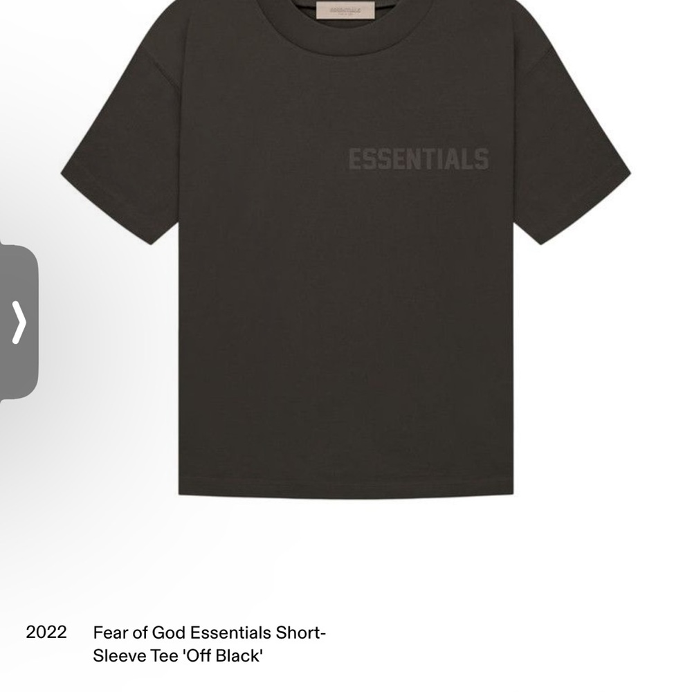 Fear of God Essentials Black Tee